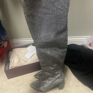 Carvela Over the Knee Rhinestone boots